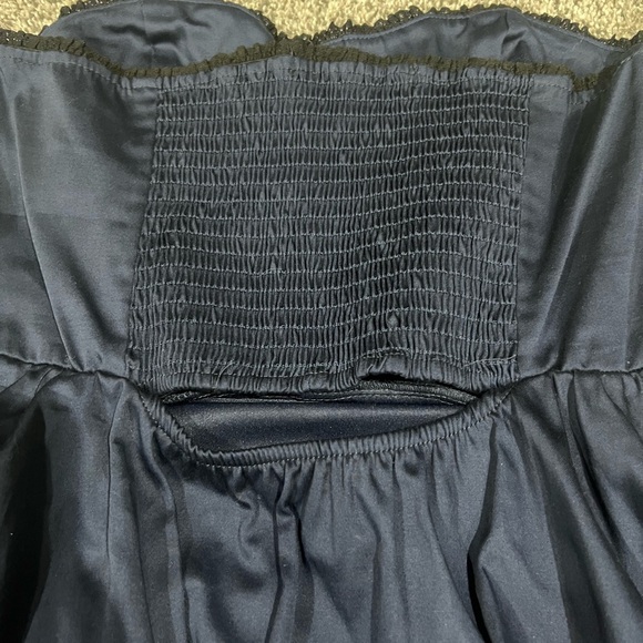 NWT! Altar’d State Navy Blue Strapless Smock Bubble Skirt Mini Dress Size Medium - Picture 12 of 12